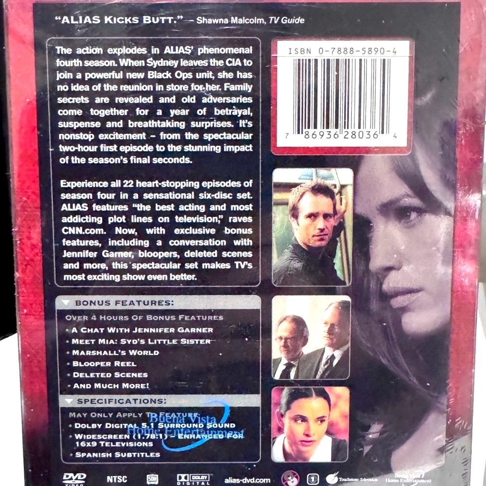 🕶️ Alias Seasons 4 & 5 DVD Bundle 💥 Factory Sealed Jennifer Garner Spy Series - Picture 11 of 16